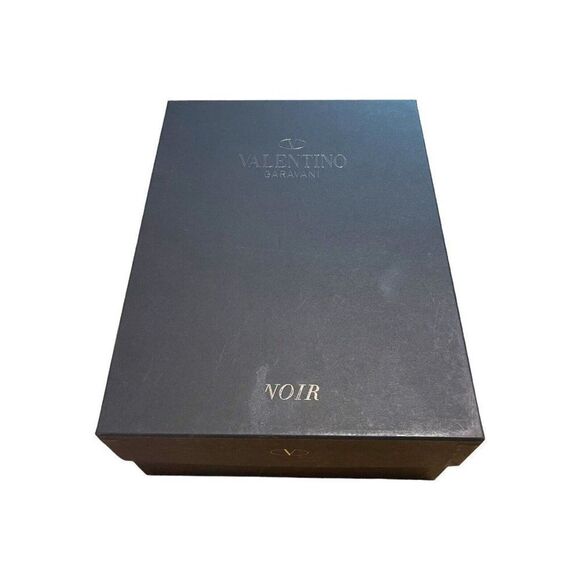 Valentino Empty Noir Black Gift Storage Shoe Box with Tissue Paper 9”x12”x4.5” - Picture 1 of 10